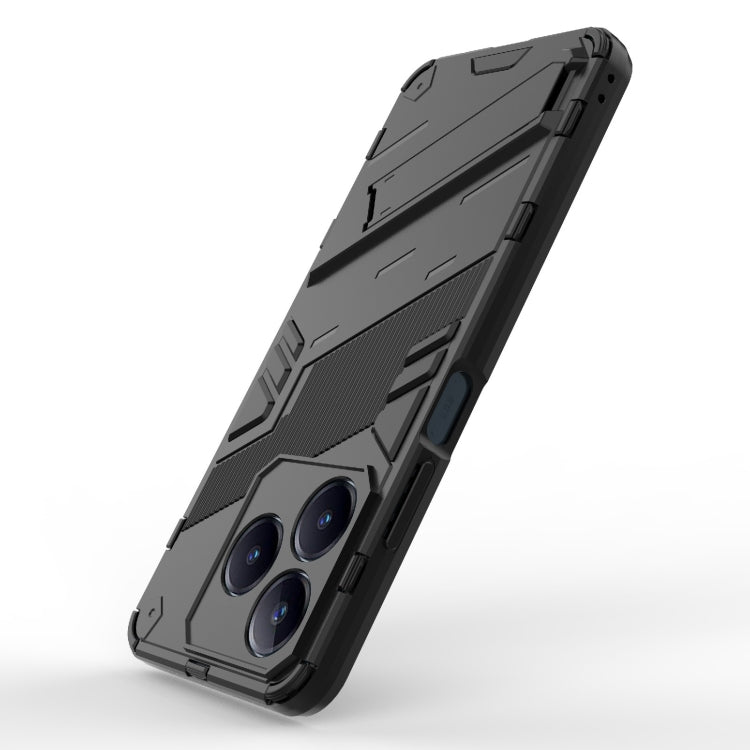 Punk Armor 2 in 1 PC + TPU Phone Case with Holder, For Realme C63 4G Global, For Realme 12 5G Global, For Realme 12+ 5G Global
