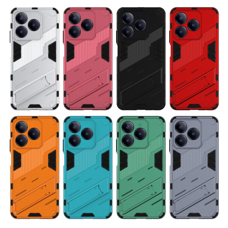 Punk Armor 2 in 1 PC + TPU Phone Case with Holder, For Realme C63 4G Global, For Realme 12 5G Global, For Realme 12+ 5G Global