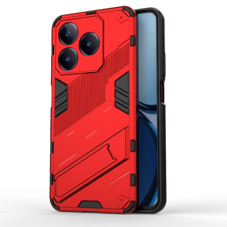 Punk Armor 2 in 1 PC + TPU Phone Case with Holder, For Realme C63 4G Global, For Realme 12 5G Global, For Realme 12+ 5G Global