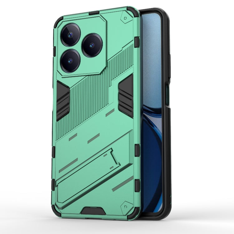 Punk Armor 2 in 1 PC + TPU Phone Case with Holder, For Realme C63 4G Global, For Realme 12 5G Global, For Realme 12+ 5G Global