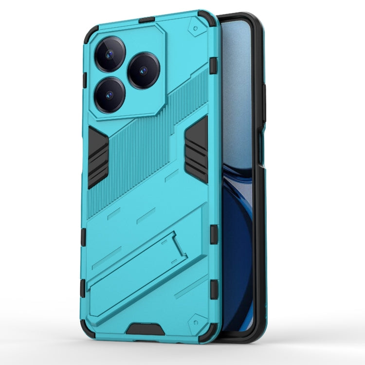 Punk Armor 2 in 1 PC + TPU Phone Case with Holder, For Realme C63 4G Global, For Realme 12 5G Global, For Realme 12+ 5G Global