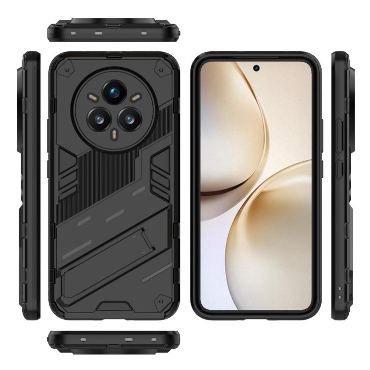 Punk Armor 2 in 1 PC + TPU Phone Case with Holder, For Realme 14 Pro+ 5G, For Realme 14 Pro 5G Global, For Realme 13 Pro 5G Global