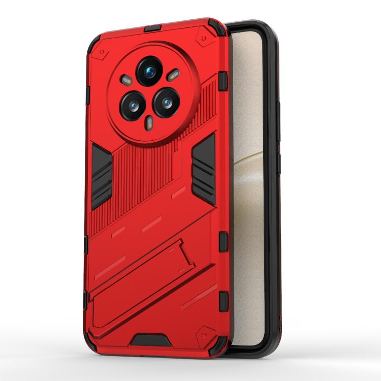 Punk Armor 2 in 1 PC + TPU Phone Case with Holder, For Realme 14 Pro+ 5G, For Realme 14 Pro 5G Global, For Realme 13 Pro 5G Global