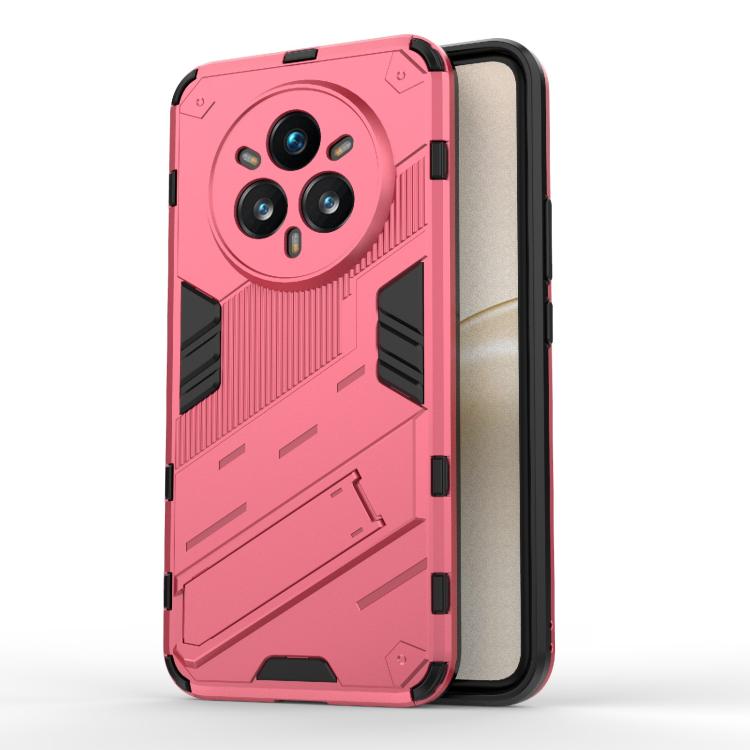 Punk Armor 2 in 1 PC + TPU Phone Case with Holder, For Realme 14 Pro+ 5G, For Realme 14 Pro 5G Global, For Realme 13 Pro 5G Global