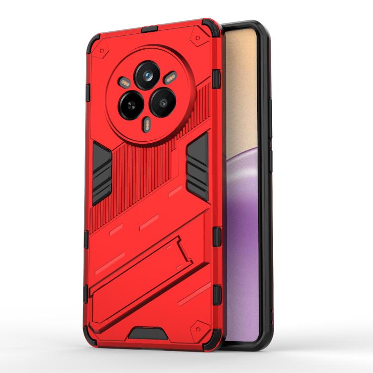 Punk Armor 2 in 1 PC + TPU Phone Case with Holder, For Realme 14 Pro+ 5G, For Realme 14 Pro 5G Global, For Realme 13 Pro 5G Global