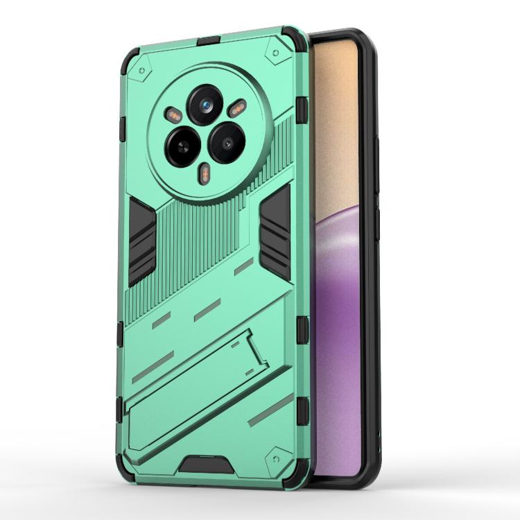 Punk Armor 2 in 1 PC + TPU Phone Case with Holder, For Realme 14 Pro+ 5G, For Realme 14 Pro 5G Global, For Realme 13 Pro 5G Global