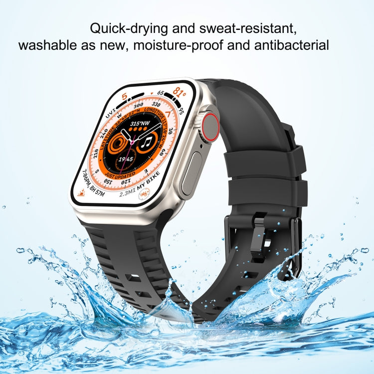 Tire Texture Silicone Watch Band, For Apple Watch Series 8 41mm