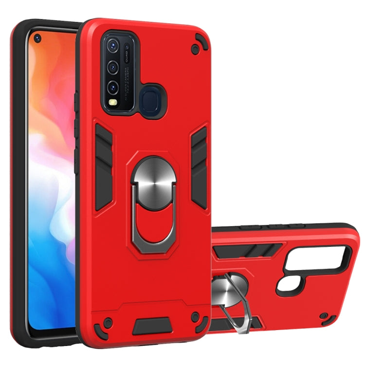 2 in 1 Armor Series PC + TPU Protective Case with Ring Holder, For Xiaomi Redmi Note 9, For LG K51 / Q51, For Vivo Y50