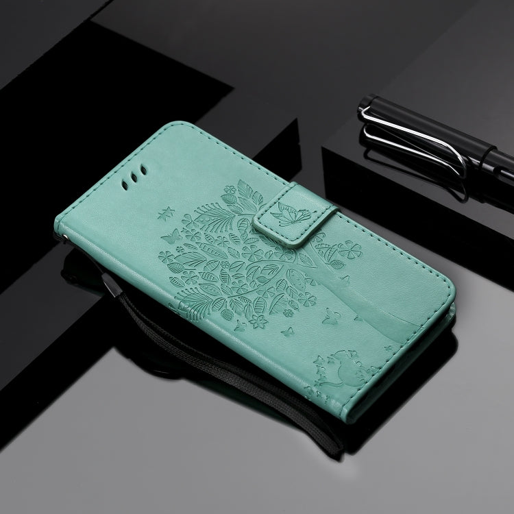 Tree & Cat Embossed Pattern Horizontal Flip Leather Case with Holder & Card Slots & Wallet & Lanyard, For Motorola Moto G Power, For Motorola Moto G8 Power Lite