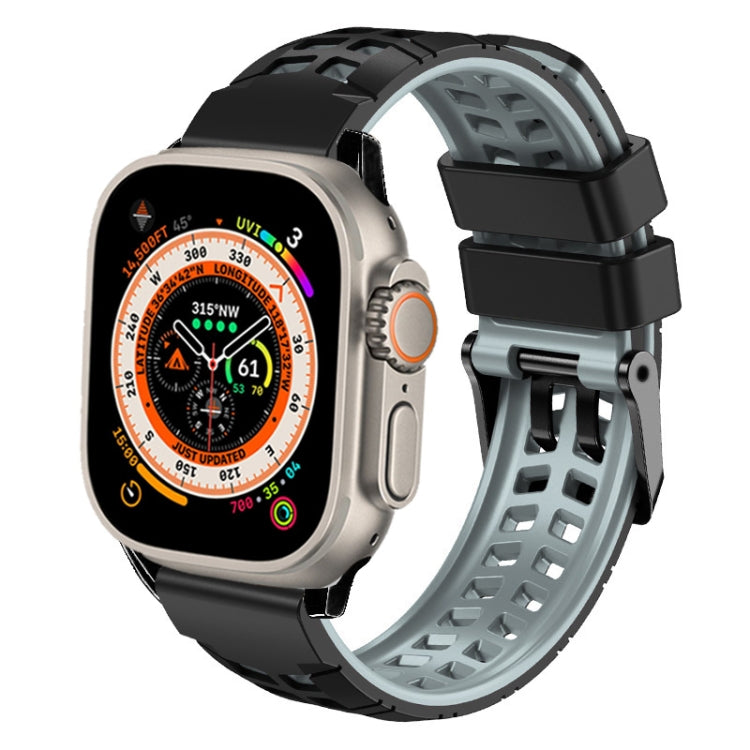 Twill Dual-row Buckle Silicone Watch Band, For Apple Watch SE 2023 44mm, For Apple Watch Ultra 49mm