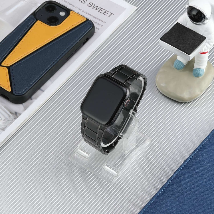 Five Beads Turtle Buckle Titanium Steel Watch Band, For Apple Watch Series 6 44mm, For Apple Watch Series 5 44mm, For Apple Watch Series 4 44mm, For Apple Watch 42mm, For Apple Watch Series 3 42mm, For Apple Watch Series 2 42mm