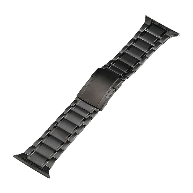 Five Beads Turtle Buckle Titanium Steel Watch Band, For Apple Watch Series 6 44mm, For Apple Watch Series 5 44mm, For Apple Watch Series 4 44mm, For Apple Watch 42mm, For Apple Watch Series 3 42mm, For Apple Watch Series 2 42mm
