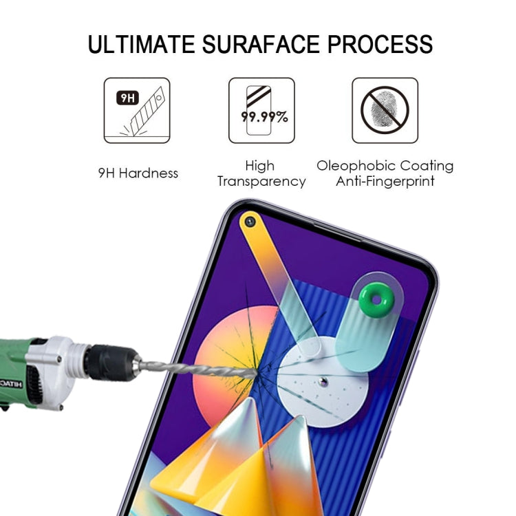 25 PCS Full Glue Full Screen Tempered Glass Film, For Samsung Galaxy M11, For Samsung Galaxy M51, For Samsung Galaxy A01 Core