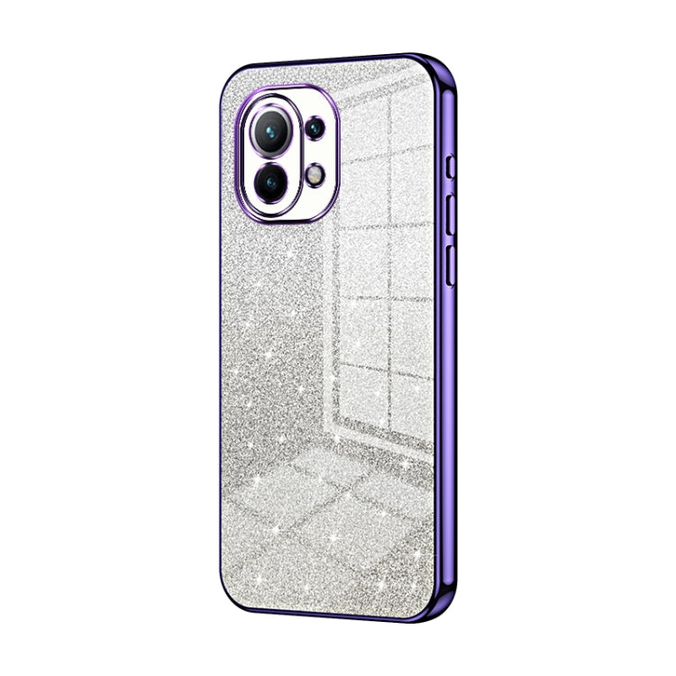Gradient Glitter Powder Electroplated Phone Case