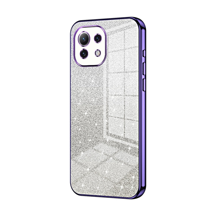 Gradient Glitter Powder Electroplated Phone Case