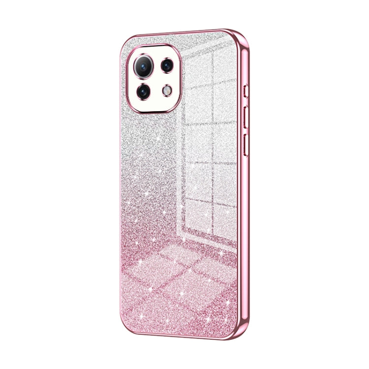 Gradient Glitter Powder Electroplated Phone Case