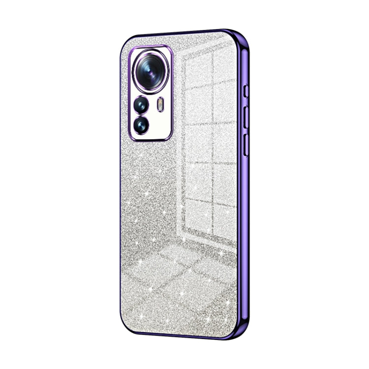 Gradient Glitter Powder Electroplated Phone Case, For Xiaomi 12T Pro, For Xiaomi 12 Pro / 12S Pro, For Xiaomi 12S