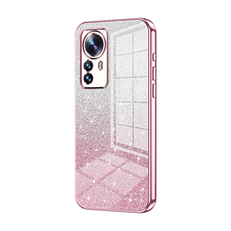 Gradient Glitter Powder Electroplated Phone Case, For Xiaomi 12T Pro, For Xiaomi 12 Pro / 12S Pro, For Xiaomi 12S