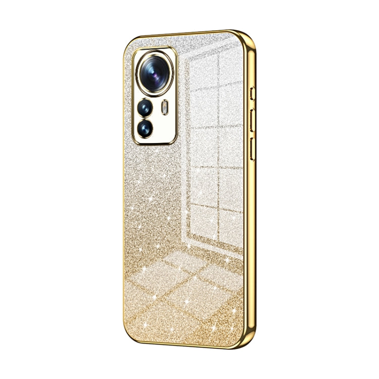 Gradient Glitter Powder Electroplated Phone Case, For Xiaomi 12T Pro, For Xiaomi 12 Pro / 12S Pro, For Xiaomi 12S