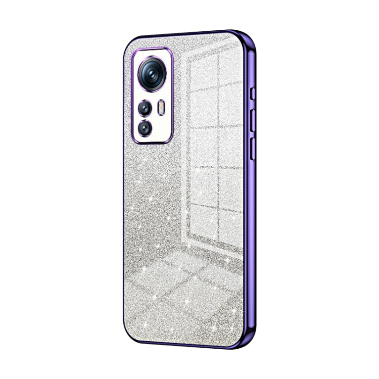 Gradient Glitter Powder Electroplated Phone Case, For Xiaomi 12T Pro, For Xiaomi 12 Pro / 12S Pro, For Xiaomi 12S