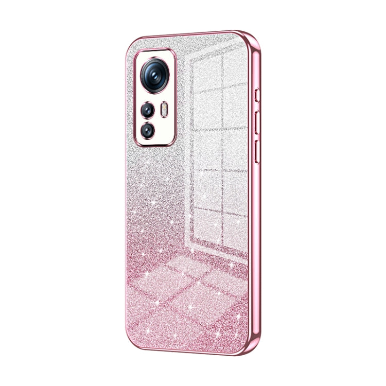 Gradient Glitter Powder Electroplated Phone Case, For Xiaomi 12T Pro, For Xiaomi 12 Pro / 12S Pro, For Xiaomi 12S