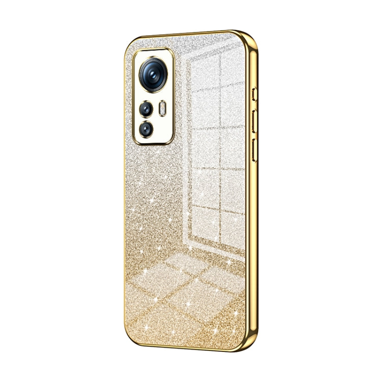 Gradient Glitter Powder Electroplated Phone Case, For Xiaomi 12T Pro, For Xiaomi 12 Pro / 12S Pro, For Xiaomi 12S