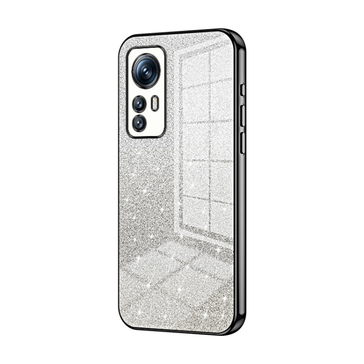 Gradient Glitter Powder Electroplated Phone Case, For Xiaomi 12T Pro, For Xiaomi 12 Pro / 12S Pro, For Xiaomi 12S