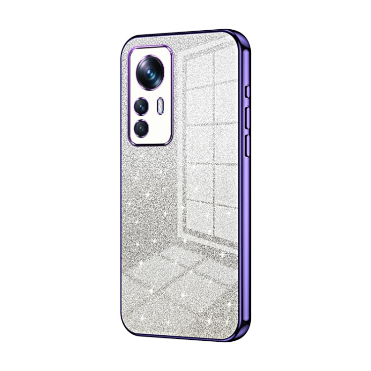 Gradient Glitter Powder Electroplated Phone Case, For Xiaomi 12T Pro, For Xiaomi 12 Pro / 12S Pro, For Xiaomi 12S