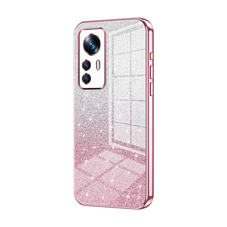 Gradient Glitter Powder Electroplated Phone Case, For Xiaomi 12T Pro, For Xiaomi 12 Pro / 12S Pro, For Xiaomi 12S