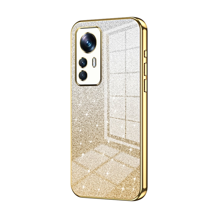 Gradient Glitter Powder Electroplated Phone Case, For Xiaomi 12T Pro, For Xiaomi 12 Pro / 12S Pro, For Xiaomi 12S