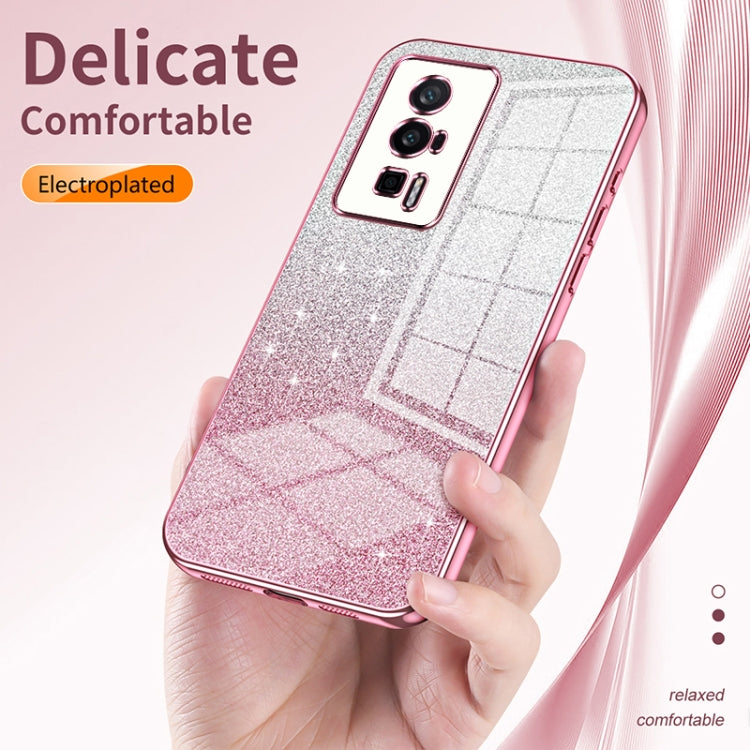 Gradient Glitter Powder Electroplated Phone Case, For Xiaomi 12T Pro, For Xiaomi 12 Pro / 12S Pro, For Xiaomi 12S