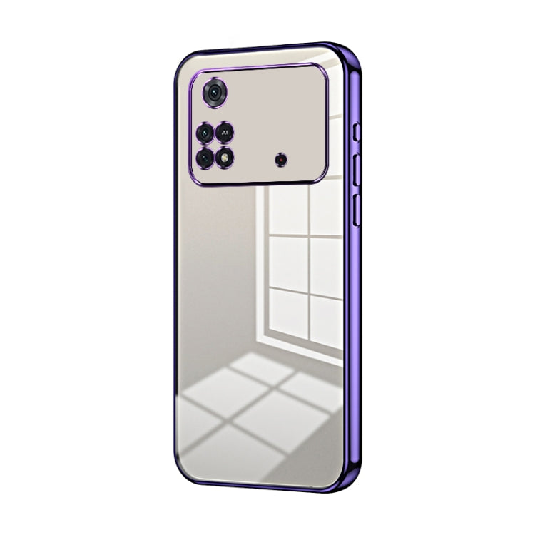 Transparent Plating Fine Hole Phone Case