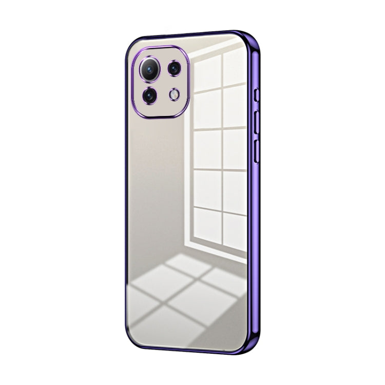 Transparent Plating Fine Hole Phone Case