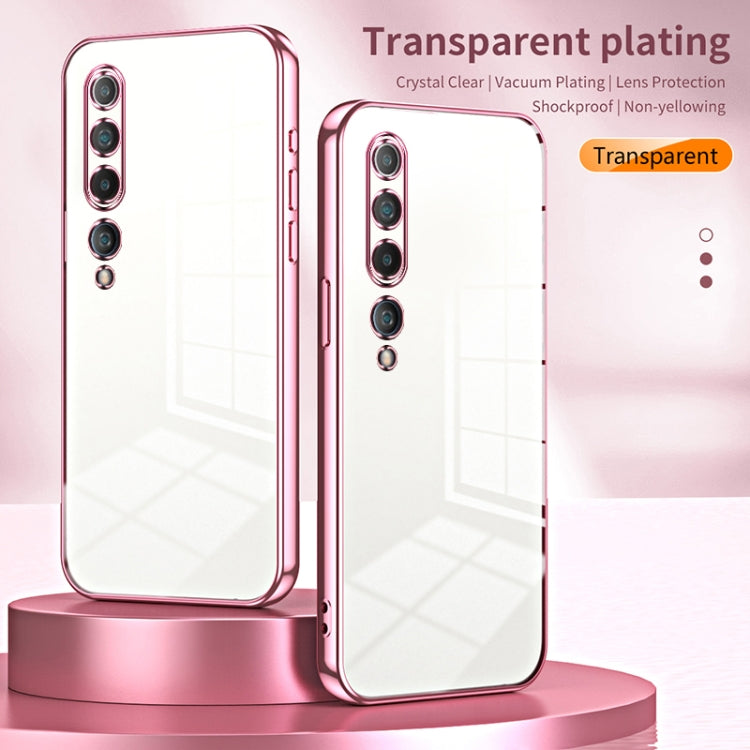Transparent Plating Fine Hole Phone Case