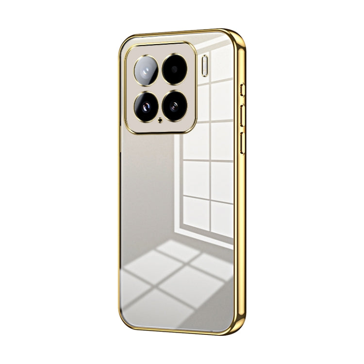 Transparent Plating Fine Hole Phone Case, For Xiaomi Civi 5 Pro, For Xiaomi 15 Pro, For Xiaomi 15