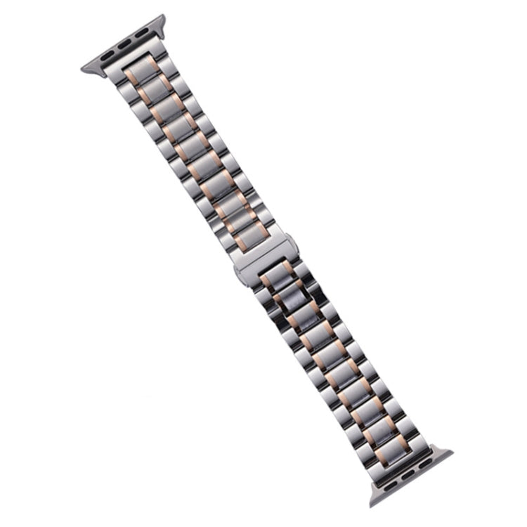 Five-Beads Stainless Steel Watch Band, For Apple Watch SE 2023 44mm, For Apple Watch SE 2023 40mm