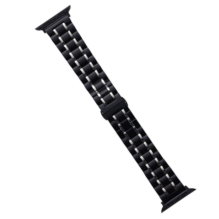Five-Beads Stainless Steel Watch Band, For Apple Watch SE 2023 44mm, For Apple Watch SE 2023 40mm