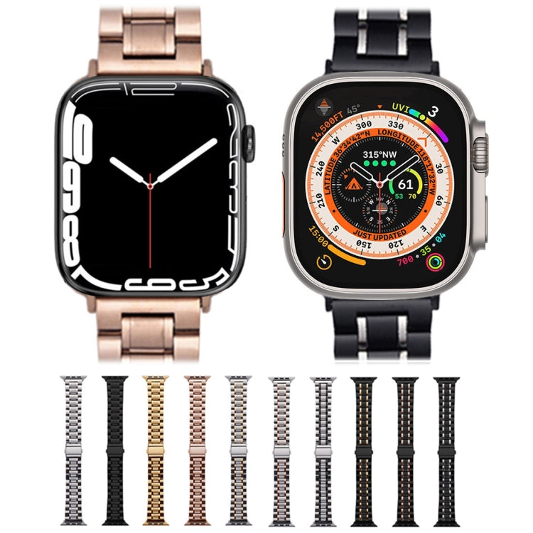 Five-Beads Stainless Steel Watch Band, For Apple Watch SE 2023 44mm, For Apple Watch SE 2023 40mm