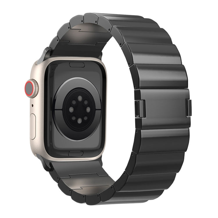 One-Bead Magnetic Buckle Titanium Metal Watch Band, For Apple Watch Series 9 41mm, For Apple Watch Ultra 49mm, For Apple Watch Series 8 41mm, For Apple Watch Series 8 45mm, For Apple Watch SE 2022 40mm, For Apple Watch SE 2022 44mm