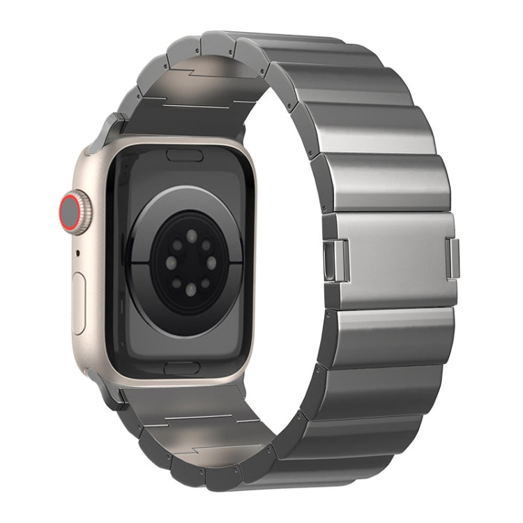 One-Bead Magnetic Buckle Titanium Metal Watch Band, For Apple Watch Series 9 41mm, For Apple Watch Ultra 49mm, For Apple Watch Series 8 41mm, For Apple Watch Series 8 45mm, For Apple Watch SE 2022 40mm, For Apple Watch SE 2022 44mm