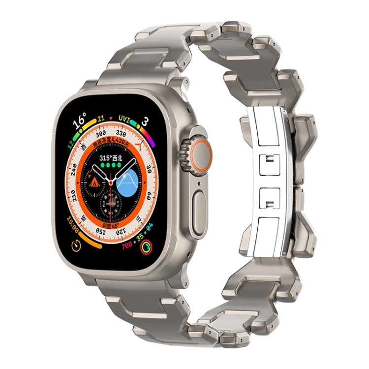 Y Type Pure Titanium Watch Band, For Apple Watch SE 2023 44mm, For Apple Watch SE 2023 40mm, For Apple Watch Ultra 2 49mm, For Apple Watch Series 9 45mm, For Apple Watch Series 9 41mm, For Apple Watch Ultra 49mm