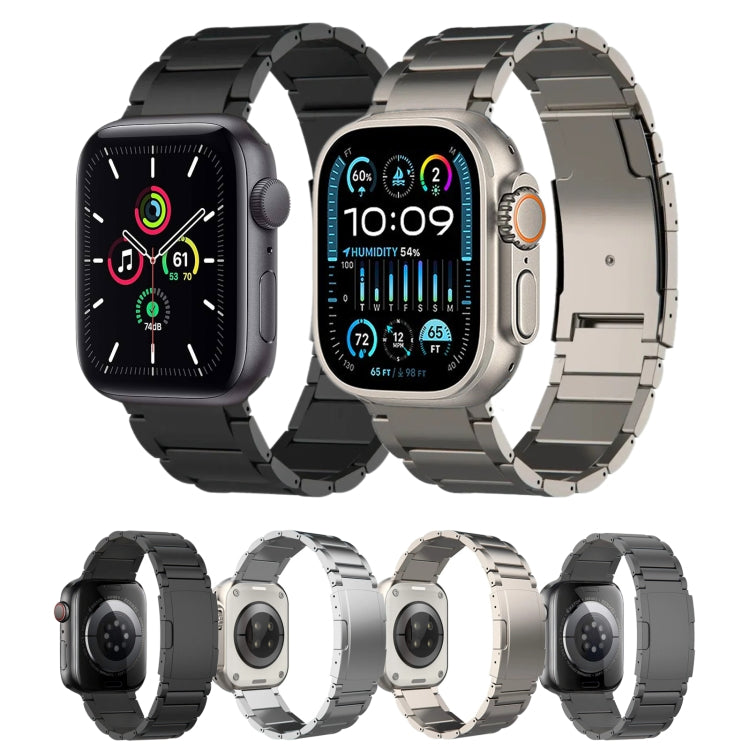 Titanium Metal Watch Band, For Apple Watch Series 10 46mm, For Apple Watch Series 10 42mm, For Apple Watch SE 2023 44mm, For Apple Watch SE 2023 40mm, For Apple Watch Ultra 2 49mm, For Apple Watch Series 9 45mm