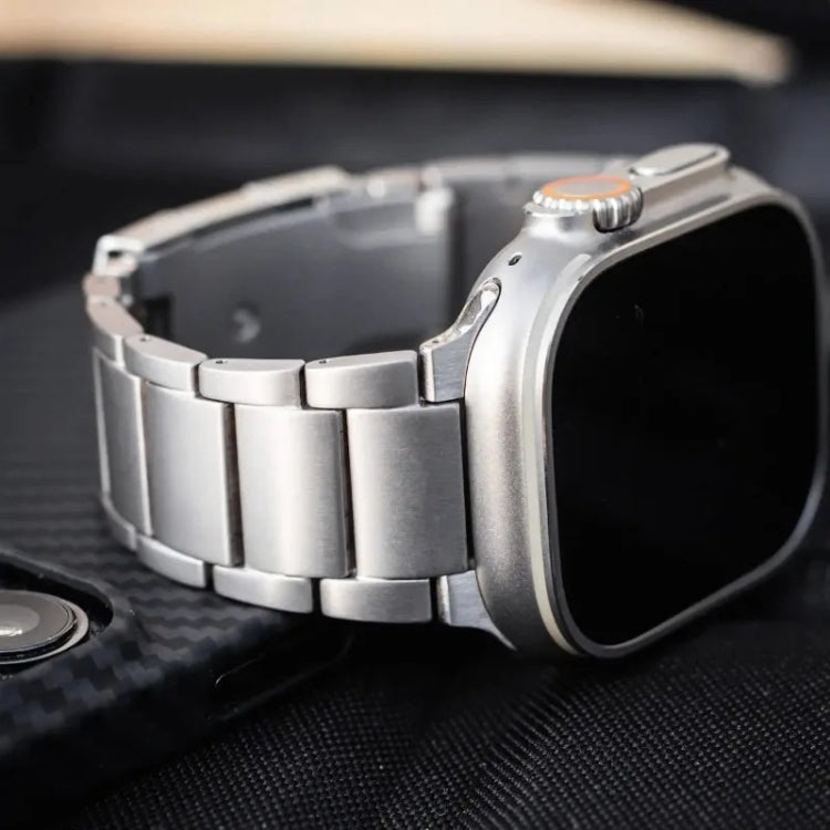 Titanium Metal Watch Band, For Apple Watch Series 10 46mm, For Apple Watch Series 10 42mm, For Apple Watch SE 2023 44mm, For Apple Watch SE 2023 40mm, For Apple Watch Ultra 2 49mm, For Apple Watch Series 9 45mm