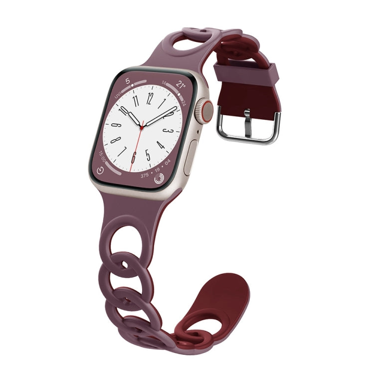 Donut Hollow Silicone Watch Band, For Apple Watch SE 40mm