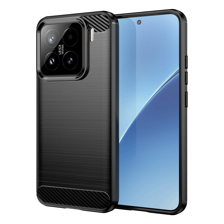 Carbon Fiber Brushed Texture TPU Phone Case, For Xiaomi Poco F7 Ultra, For Xiaomi Poco F7 Pro, For Xiaomi 15 Ultra, For Xiaomi Poco X7 Pro, For Xiaomi 15 Pro, For Xiaomi 15, For Xiaomi 14T Pro, For Xiaomi 14 Civi, For Xiaomi Civi 4 Pro