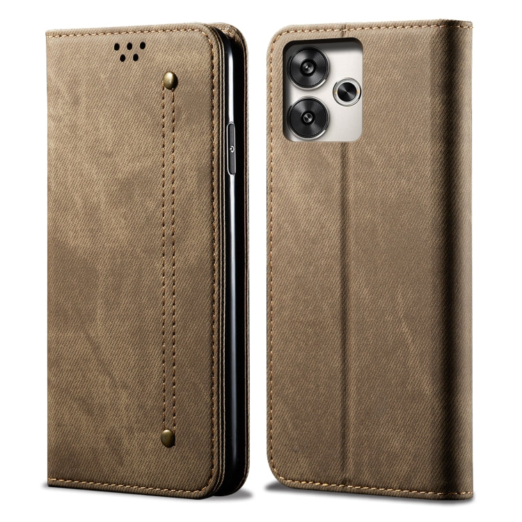 Denim Texture Casual Style Horizontal Flip Leather Case, For Xiaomi 15 Ultra, For Xiaomi 15 Pro, For Xiaomi 15, For Xiaomi 14T Pro, For Xiaomi Poco M6 4G