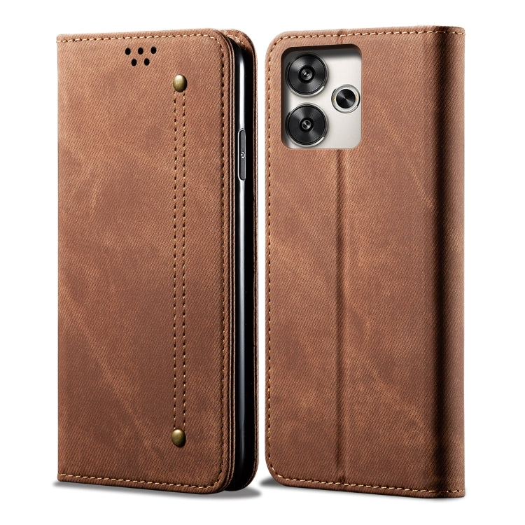 Denim Texture Casual Style Horizontal Flip Leather Case, For Xiaomi 15 Ultra, For Xiaomi 15 Pro, For Xiaomi 15, For Xiaomi 14T Pro, For Xiaomi Poco M6 4G