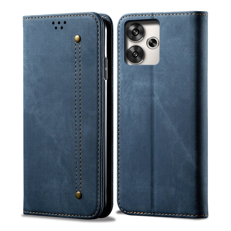 Denim Texture Casual Style Horizontal Flip Leather Case, For Xiaomi 15 Ultra, For Xiaomi 15 Pro, For Xiaomi 15, For Xiaomi 14T Pro, For Xiaomi Poco M6 4G