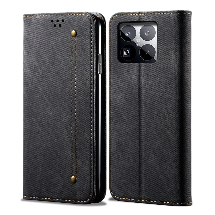 Denim Texture Casual Style Horizontal Flip Leather Case, For Xiaomi 15 Ultra, For Xiaomi 15 Pro, For Xiaomi 15, For Xiaomi 14T Pro, For Xiaomi Poco M6 4G