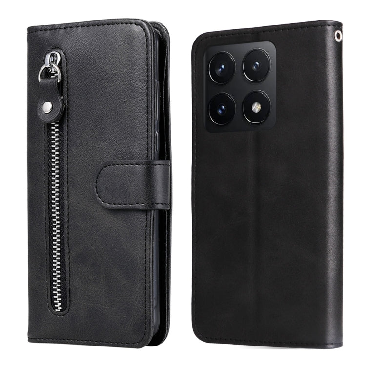 Fashion Calf Texture Zipper Leather Phone Case